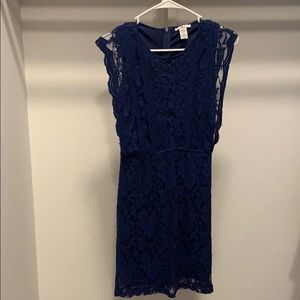 Bar lll blue lace dress